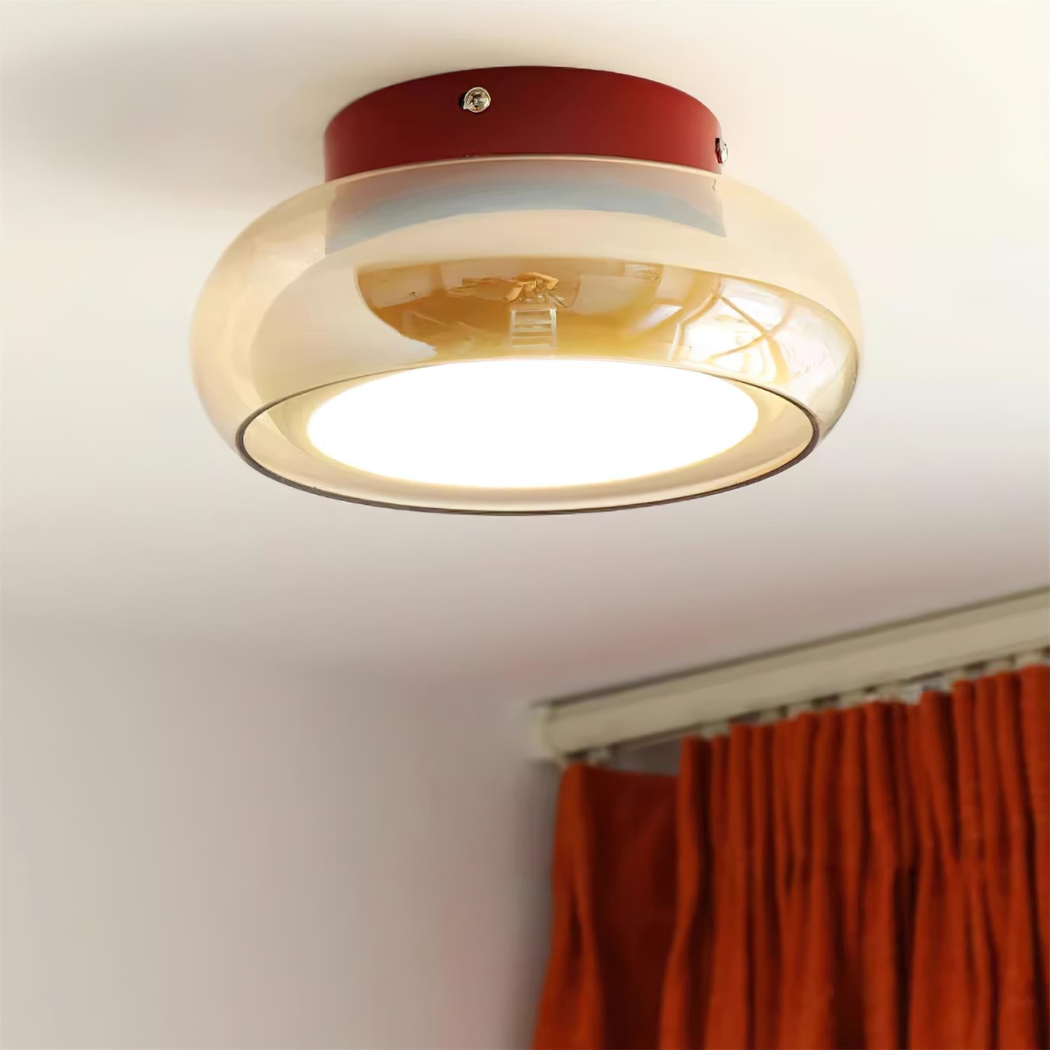 Freyza | Plafonnier rétro en verre affleurant – Chambre, couloir, cuisine retro