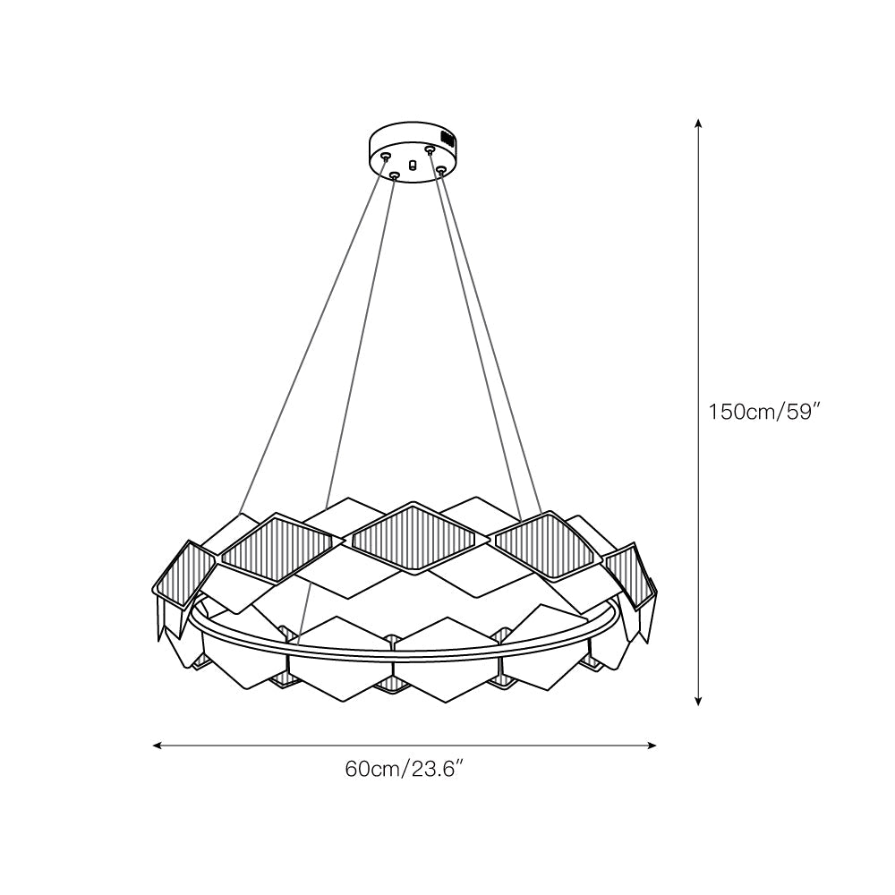 Freyza | Etalarae Roter LED-Kronleuchter – Esszimmer, Wohnzimmer