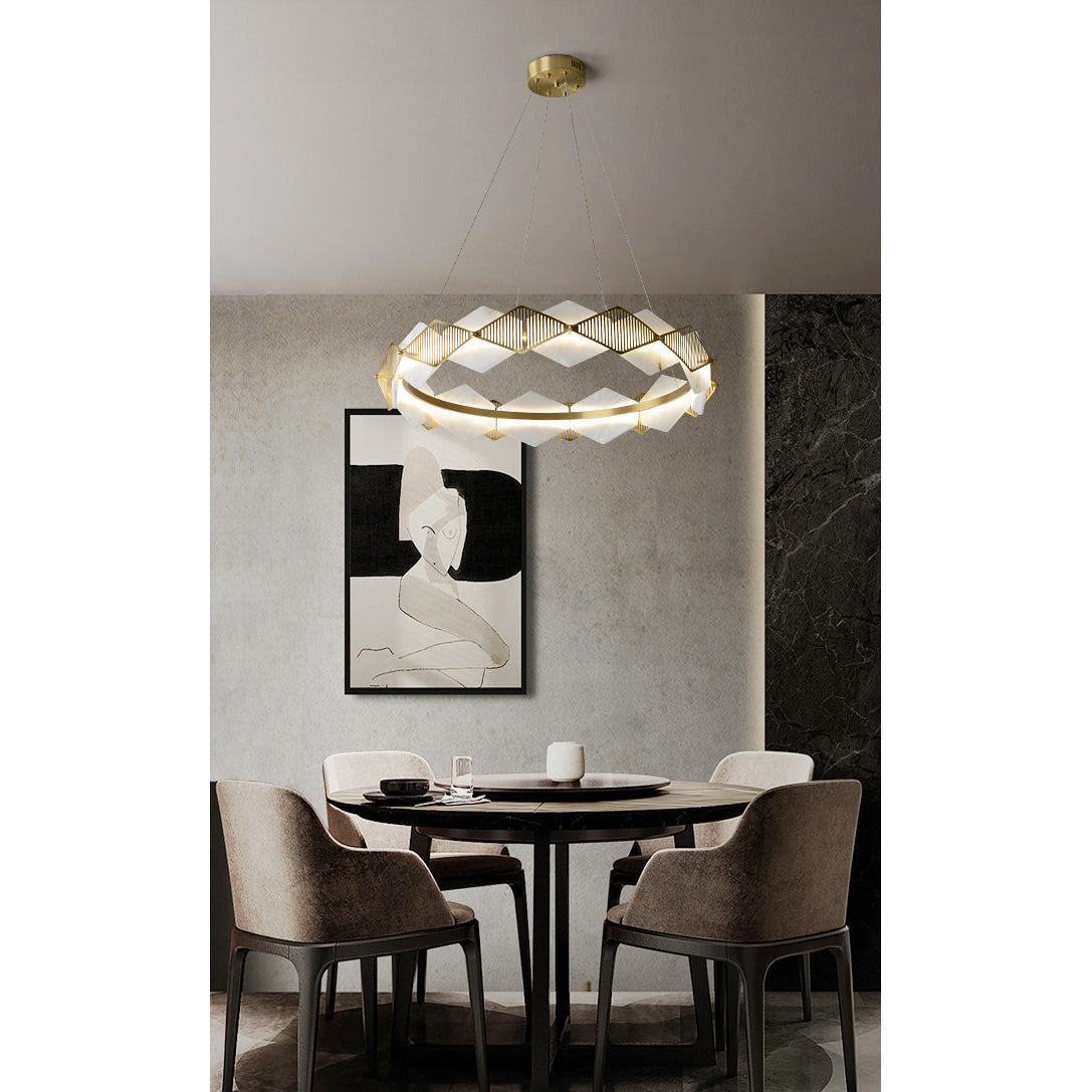 Freyza | Etalarae Roter LED-Kronleuchter – Esszimmer, Wohnzimmer