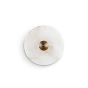Freyza | Applique murale ronde en albâtre et laiton – Chambre, couloir