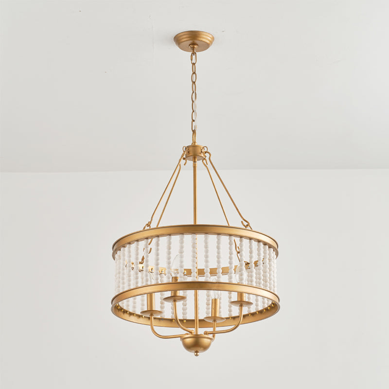 Freyza | Ivsileth Beaded Wooden Wood Chandelier – Dining Room Living Room