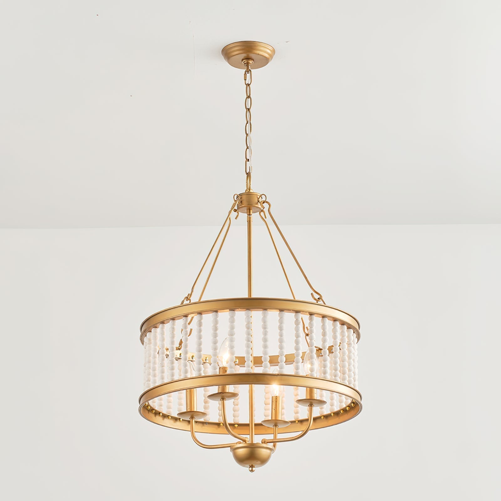 Freyza | Ivsileth Beaded Wooden Wood Chandelier – Dining Room Living Room