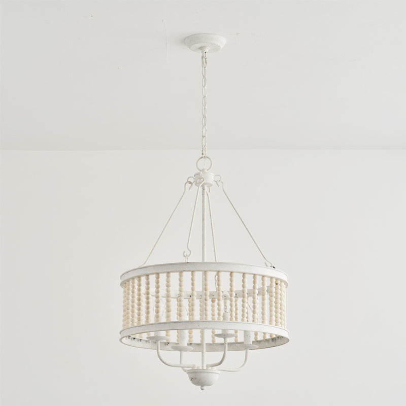 Freyza | Ivsileth Beaded Wooden Wood Chandelier – Dining Room Living Room