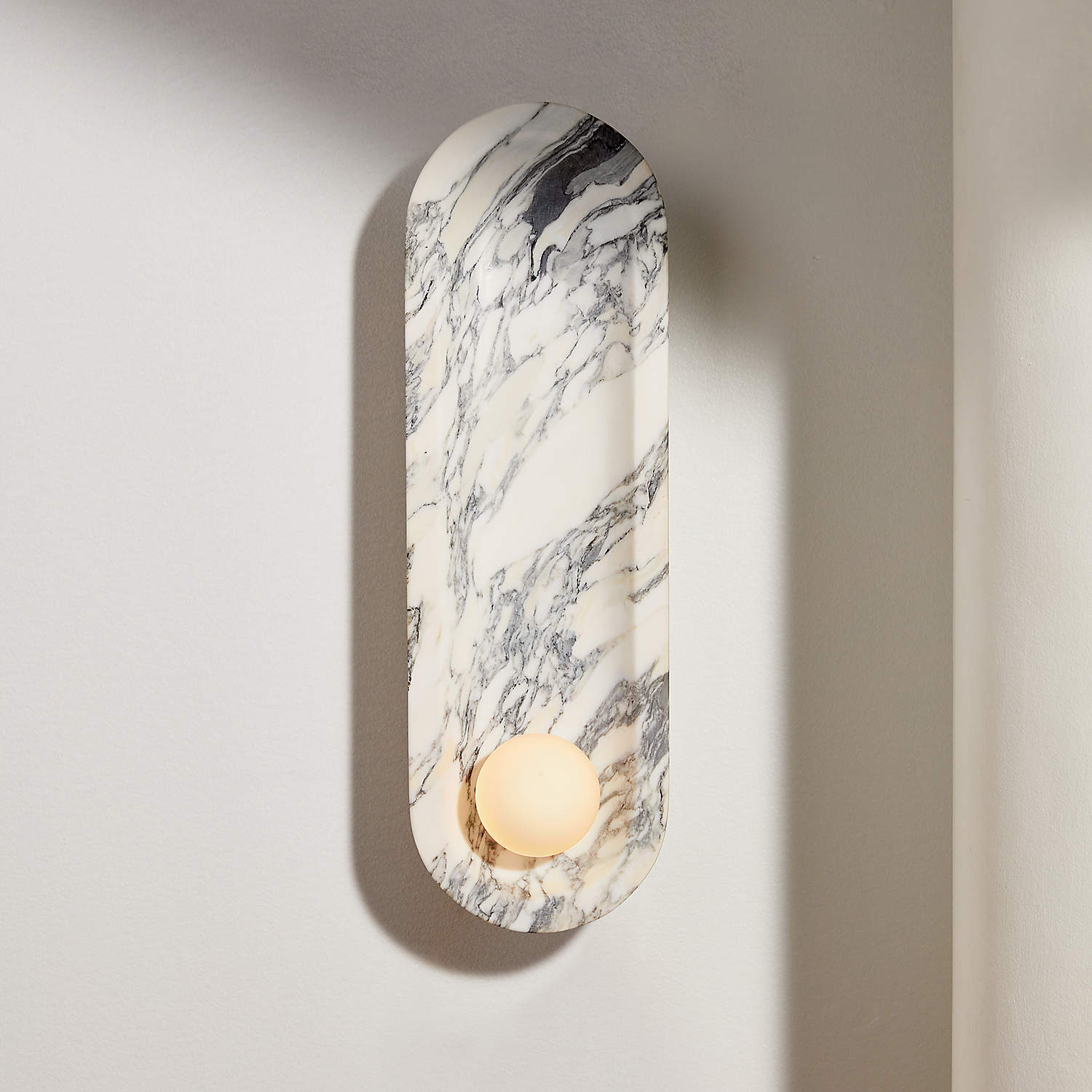 Freyza | Alsolarae Marble Glass Glass Marble Wall Light – Bedroom Hallway