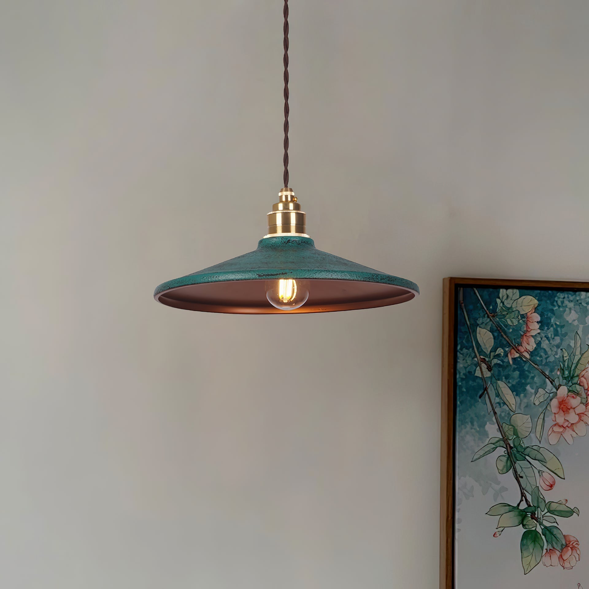 Freyza | Vevyniel Rustic Saucer Pendant Light – Rustic Kitchen Dining Room