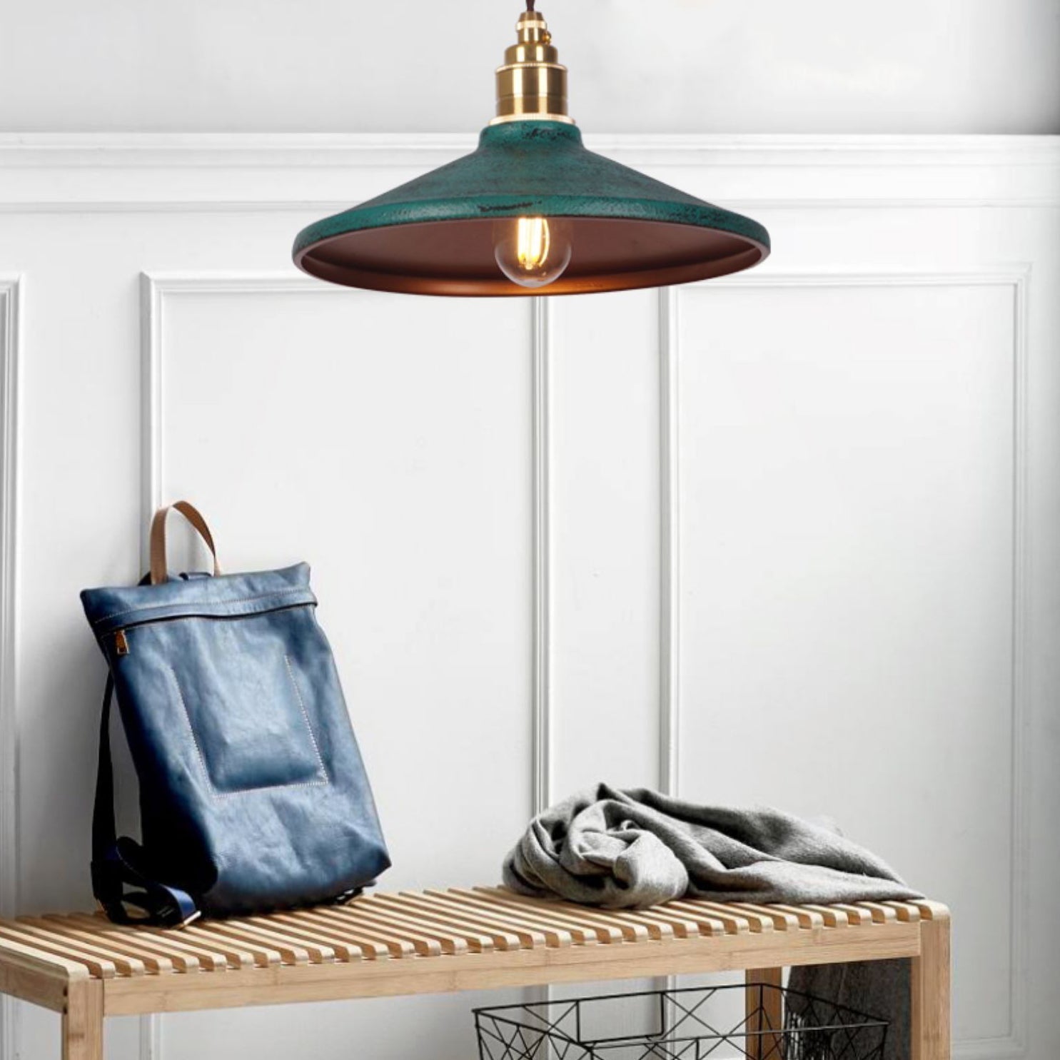 Freyza | Vevyniel Rustic Saucer Pendant Light – Rustic Kitchen Dining Room
