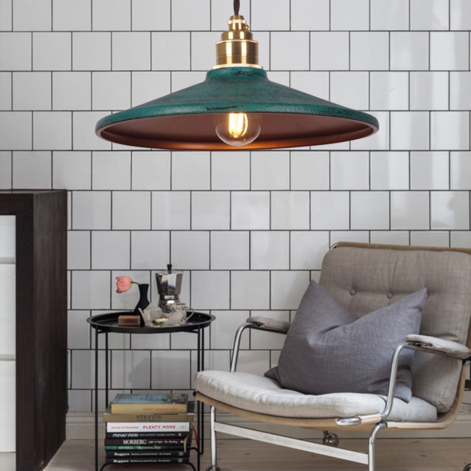 Freyza | Vevyniel Rustic Saucer Pendant Light – Rustic Kitchen Dining Room