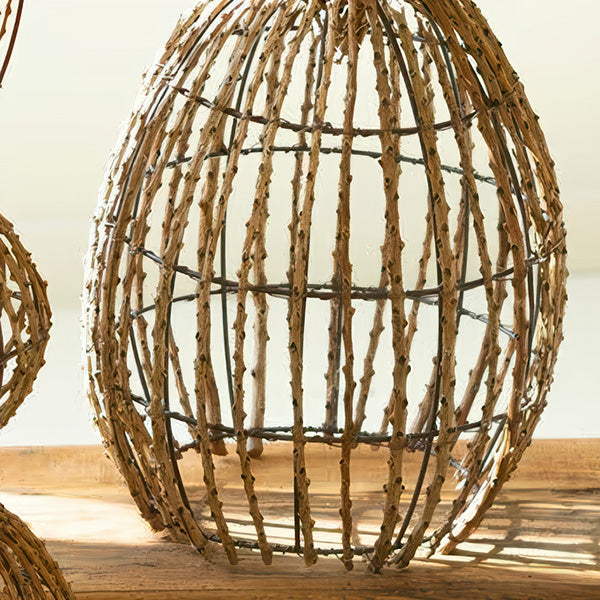 Freyza - Rustic Twig Rabbits | Handcrafted Figurines Set with Natural Vine Design | Unique Home Decor for Charming Displays