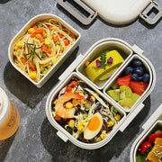 Boîte à bento de 27 oz, 3 compartiments | Boîte à repas étanche, compatible avec le micro-ondes