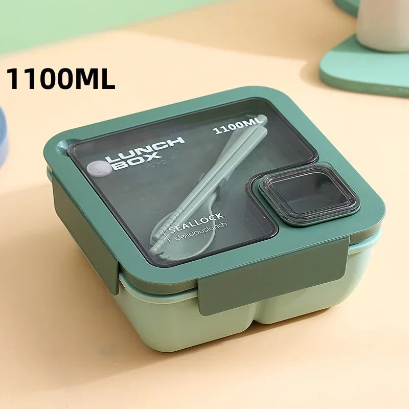 Bento Box 29 or 37 oz | Leak Proof Lunch Box with Cutlery, Microwave Safe
