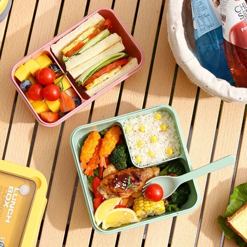 Bento Box 29 or 37 oz | Leak Proof Lunch Box with Cutlery, Microwave Safe