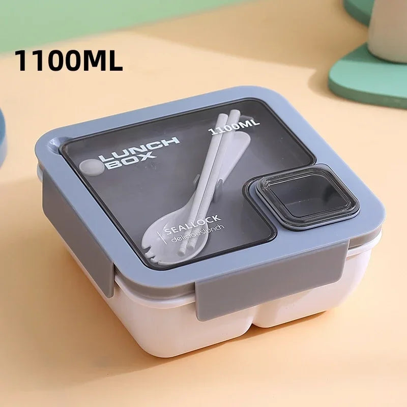 Bento Box 29 or 37 oz | Leak Proof Lunch Box with Cutlery, Microwave Safe