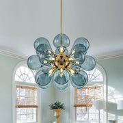 Freyza | Orbis Contemporary Glass Glass Chandelier – Contemporary Dining Room Living Room