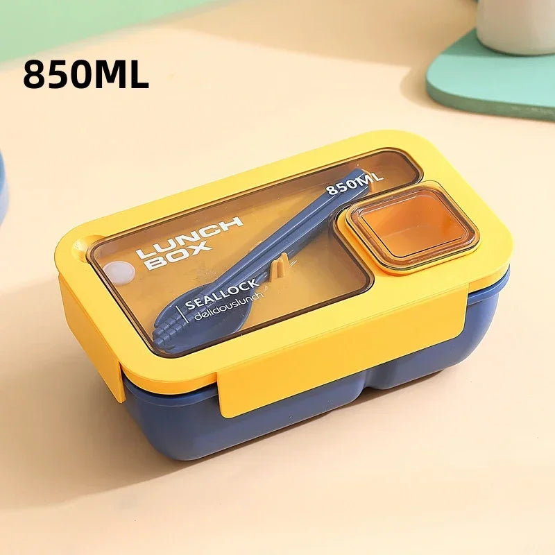 Bento Box 29 or 37 oz | Leak Proof Lunch Box with Cutlery, Microwave Safe