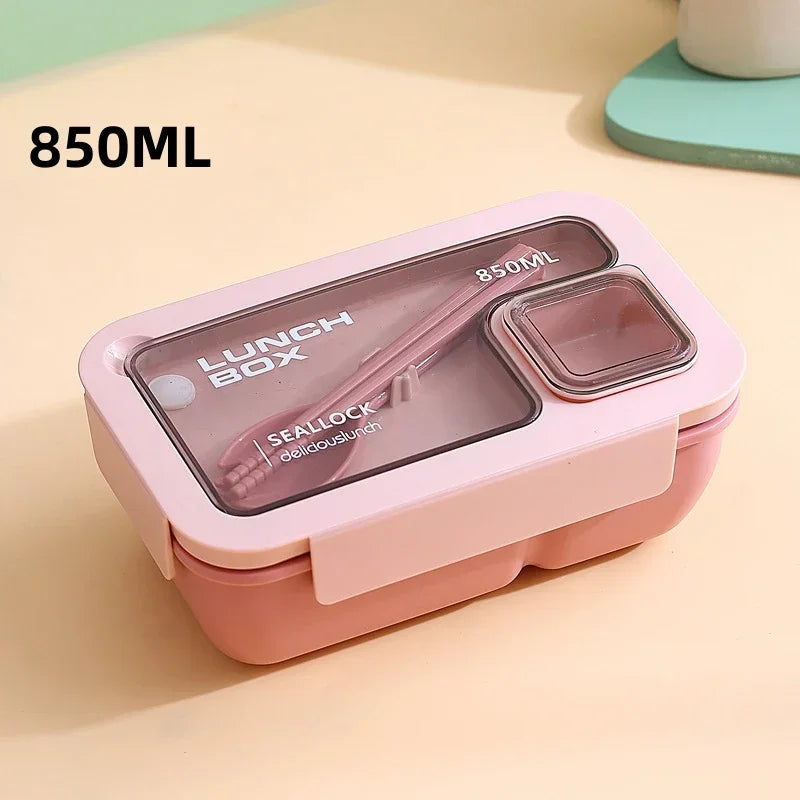 Bento Box 29 or 37 oz | Leak Proof Lunch Box with Cutlery, Microwave Safe