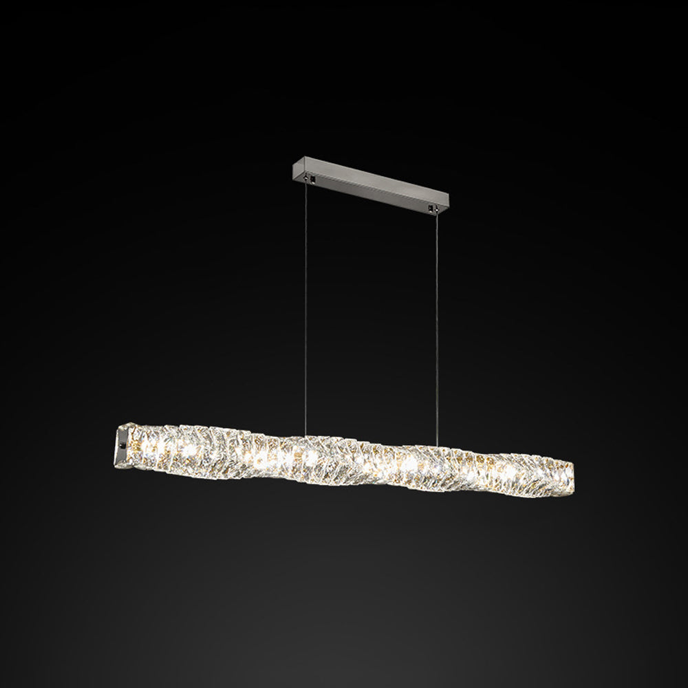 Freyza | Gold Crystal Pendant Light – Kitchen Dining Room