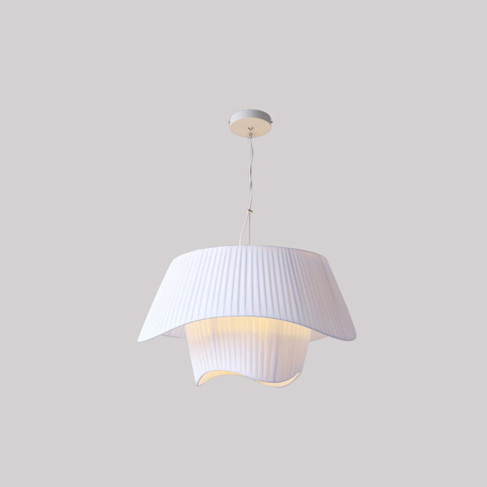Freyza | White Fabric Pendant Light – Kitchen Dining Room