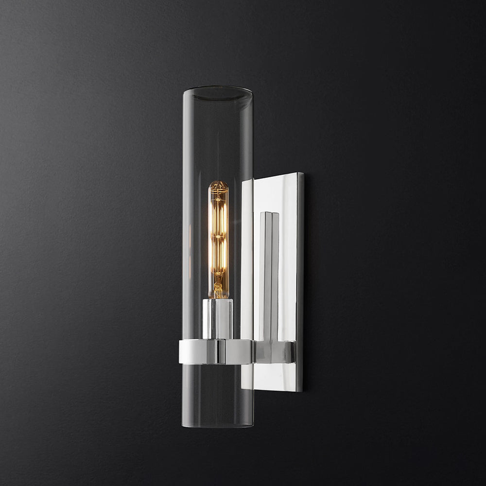 Freyza | Applique murale d’intérieur moderne en verre cylindrique Enya – Chambre et salon