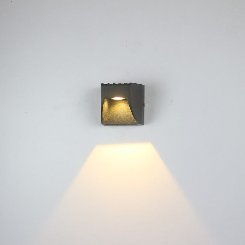 Freyza | Applique murale extérieure noire – Éclairage minimaliste pour jardin, porche et extérieur