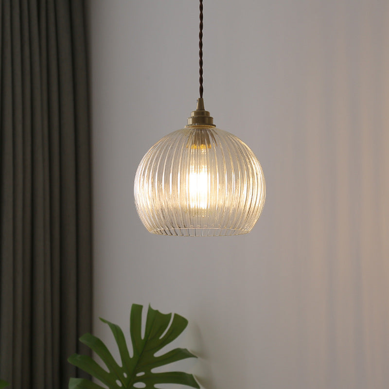 Freyza | White Glass Pendant Light – Minimalist Kitchen Dining Room