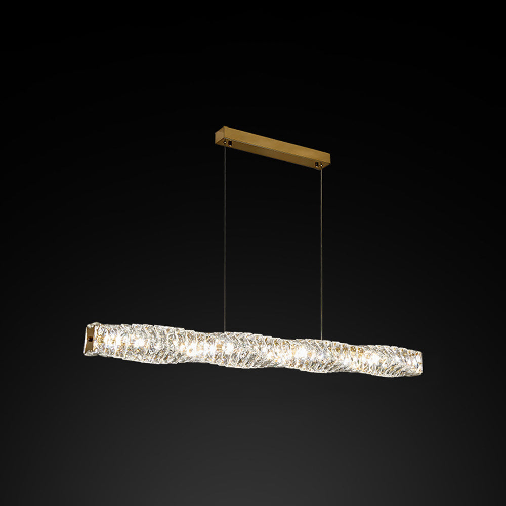 Freyza | Gold Crystal Pendant Light – Kitchen Dining Room
