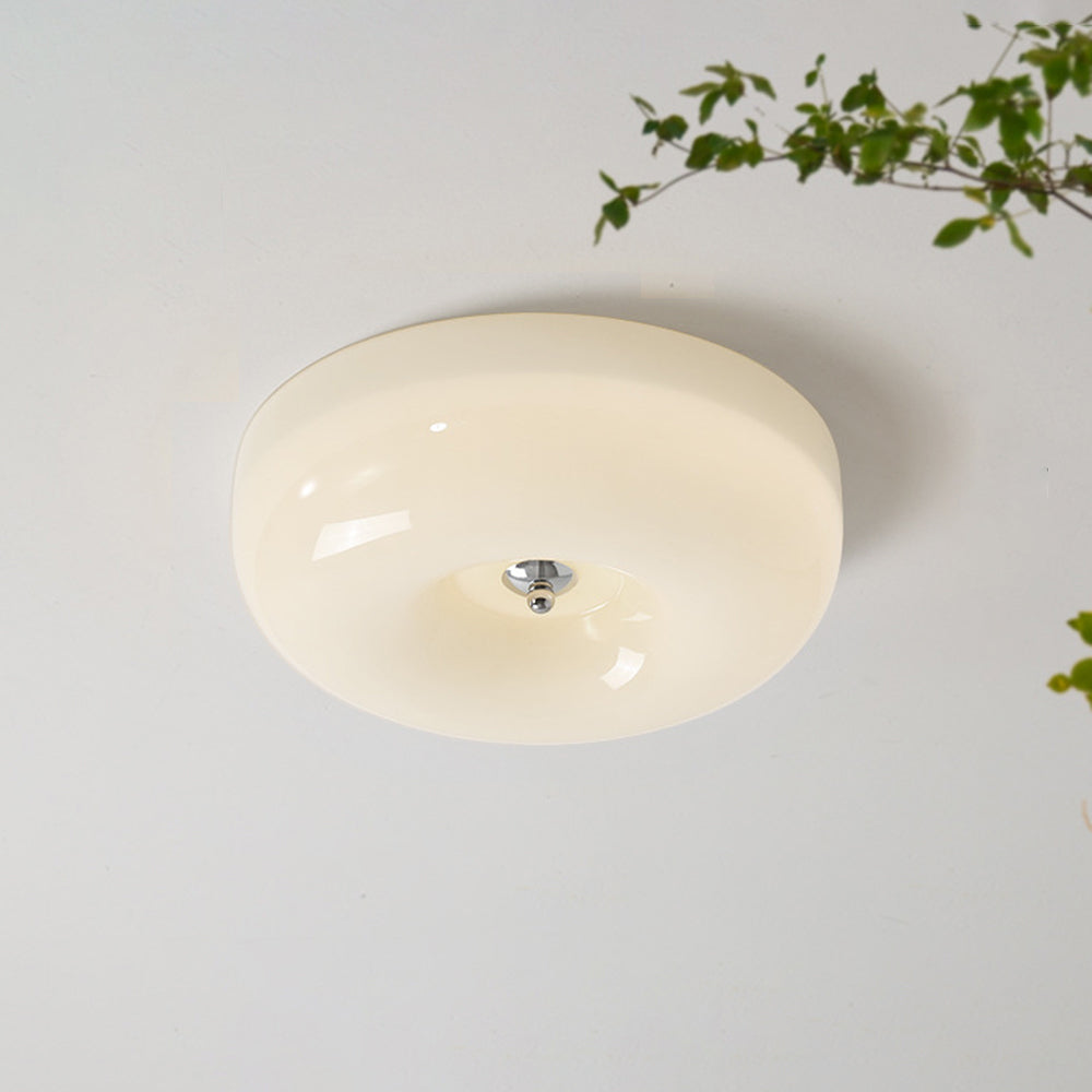 Freyza | Glass Flush Mount Ceiling Light – Bedroom Hallway Kitchen