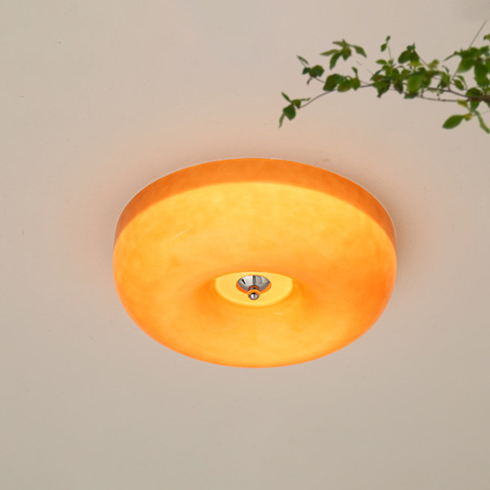 Freyza | Glass Flush Mount Ceiling Light – Bedroom Hallway Kitchen