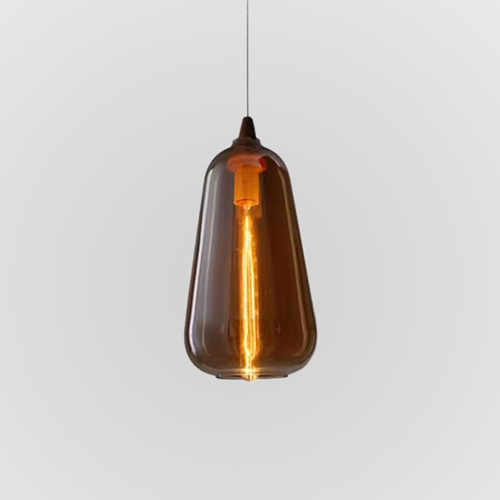 Freyza | Suspension en verre ambré June – Cuisine, salle à manger