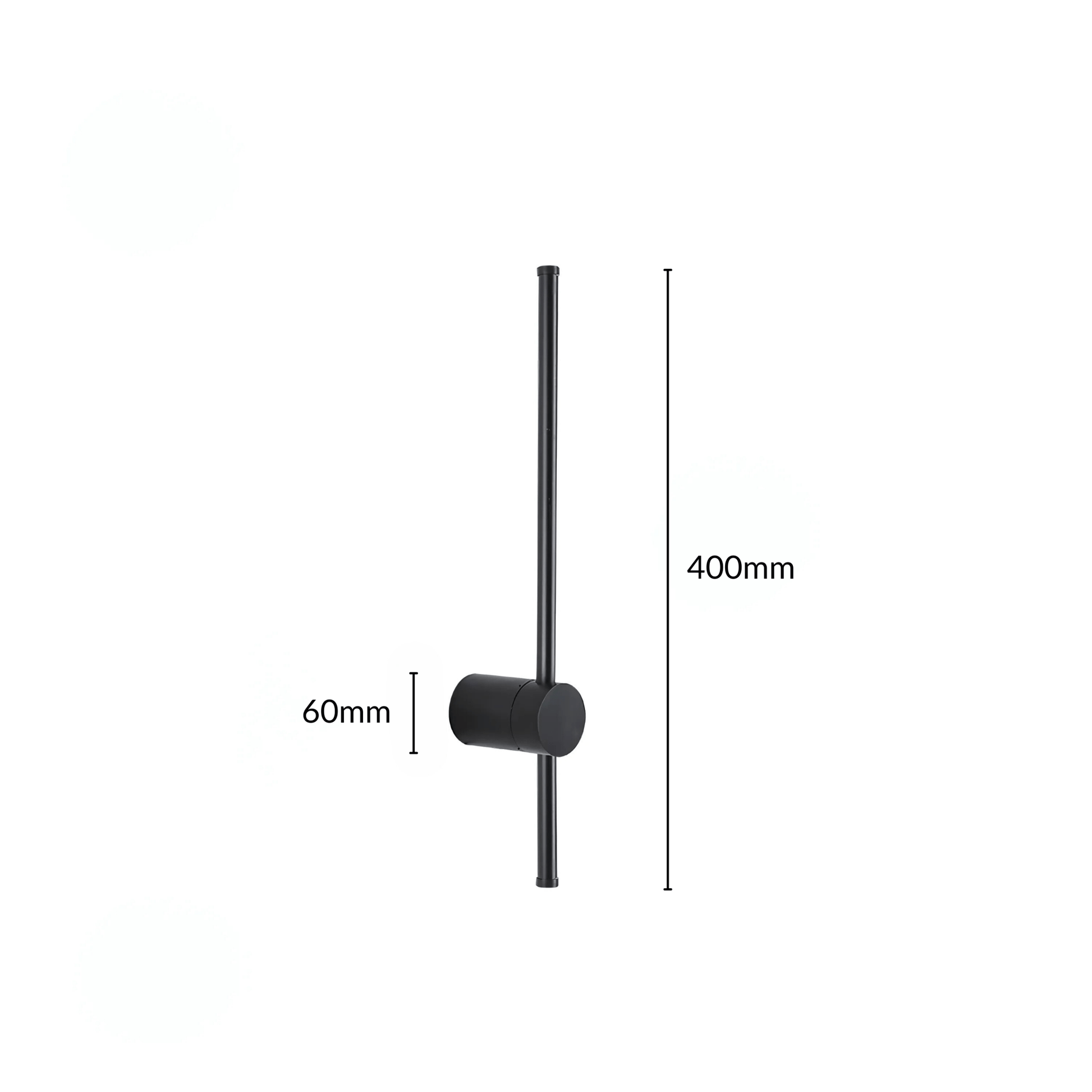 SaberStone | Stylish Black Satin Modern Wall Sconce Light Fixture 0