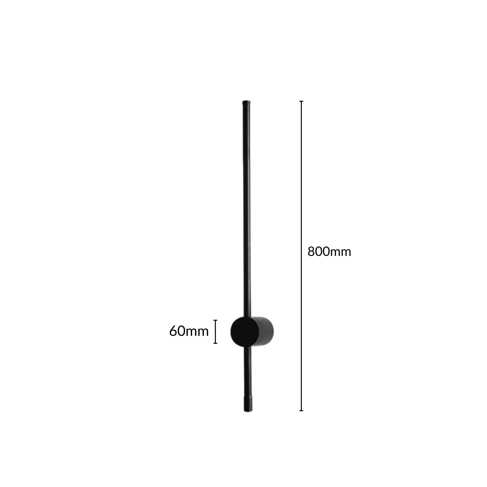 SaberStone | Stylish Black Satin Modern Wall Sconce Light Fixture 14