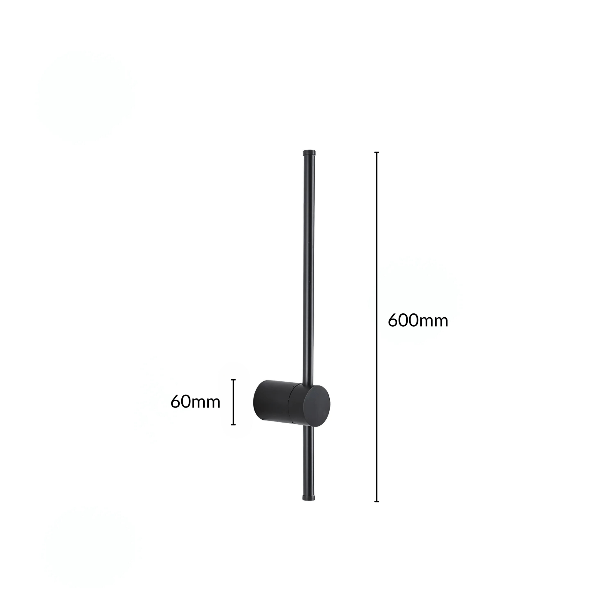 SaberStone | Stylish Black Satin Modern Wall Sconce Light Fixture 15