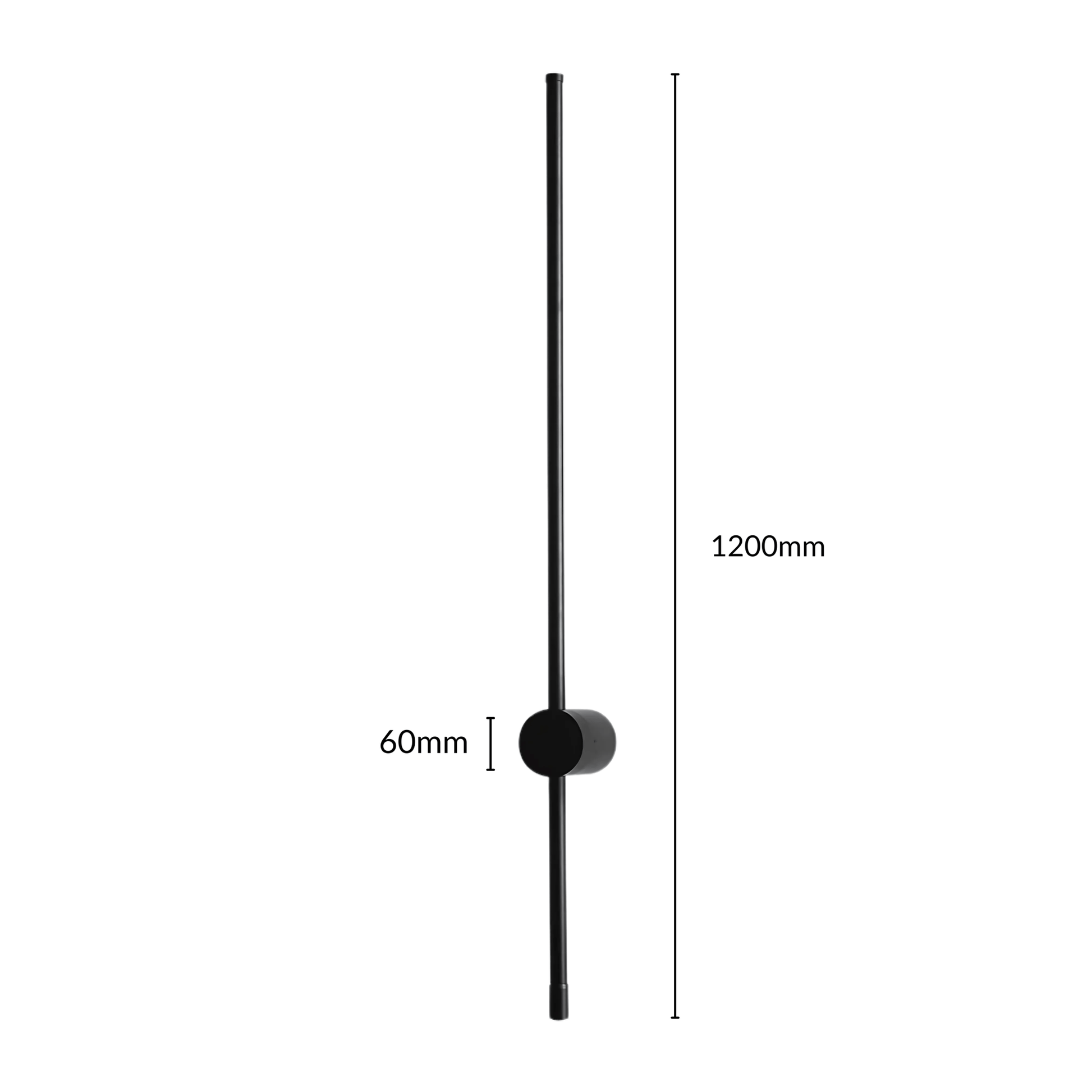SaberStone | Stylish Black Satin Modern Wall Sconce Light Fixture 17