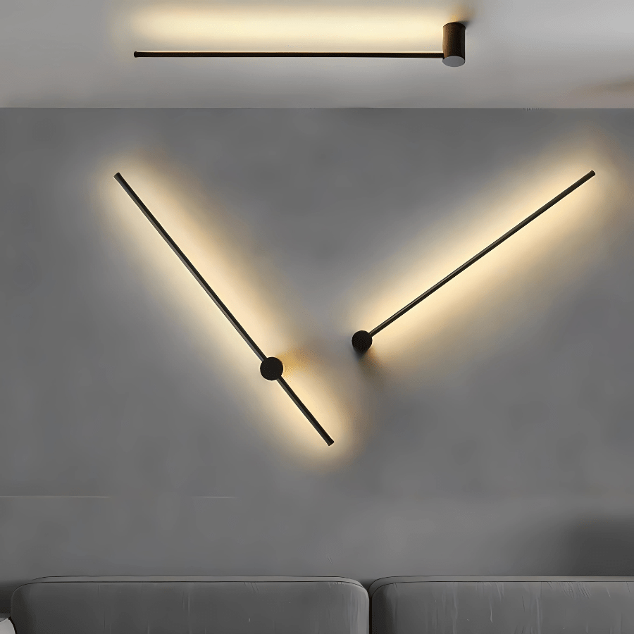 SaberStone | Stylish Black Satin Modern Wall Sconce Light Fixture 5