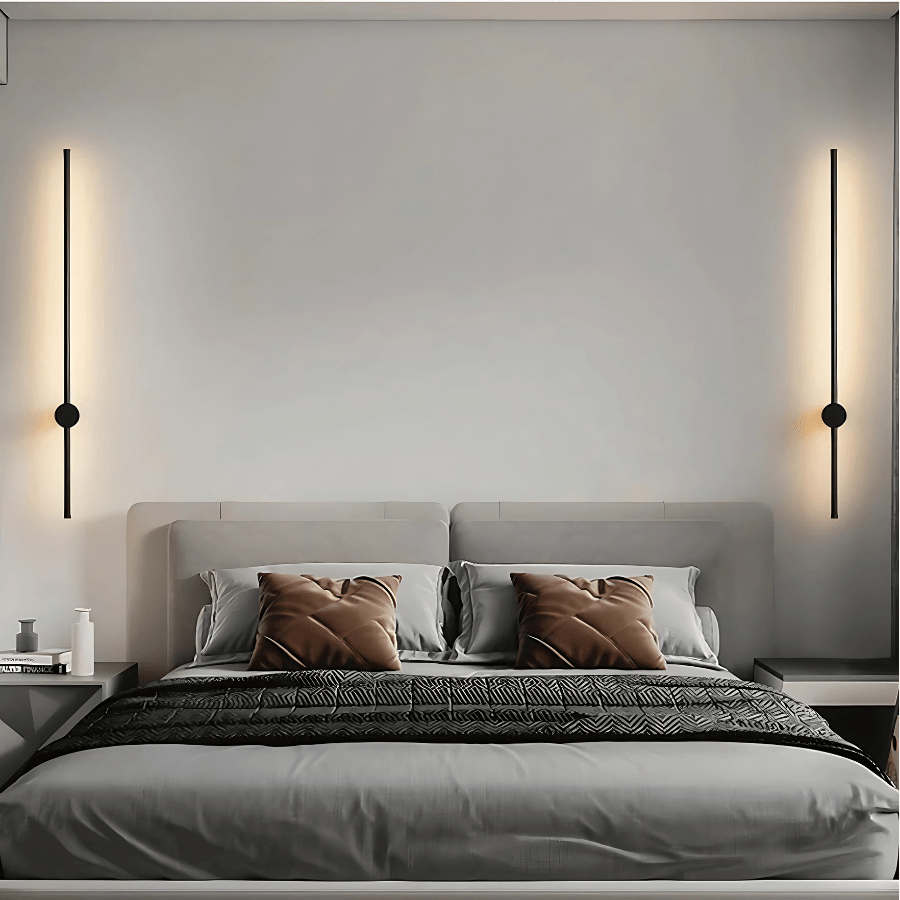 SaberStone | Stylish Black Satin Modern Wall Sconce Light Fixture 7
