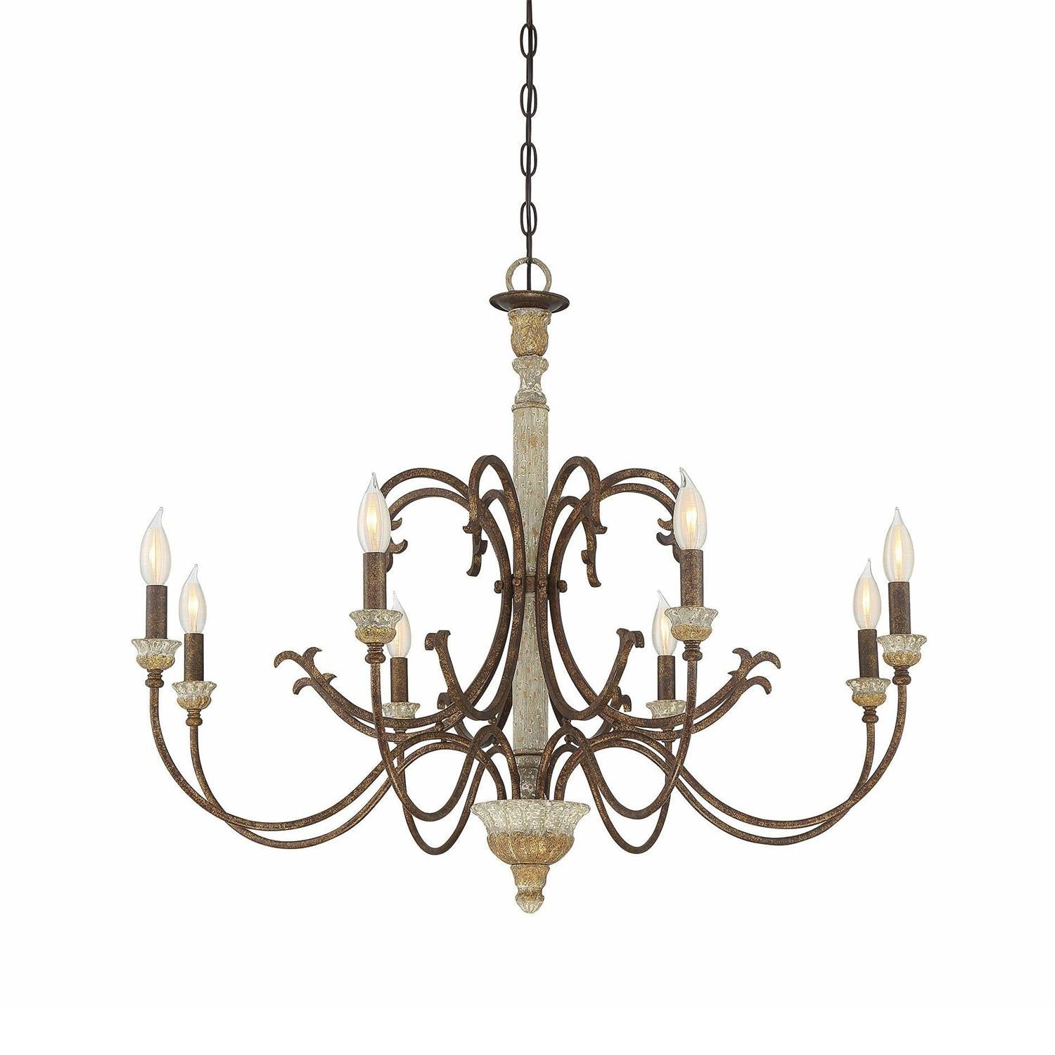 Freyza | Evareth Vintage Industrial Wood Chandelier – Industrial Dining Room Living Room