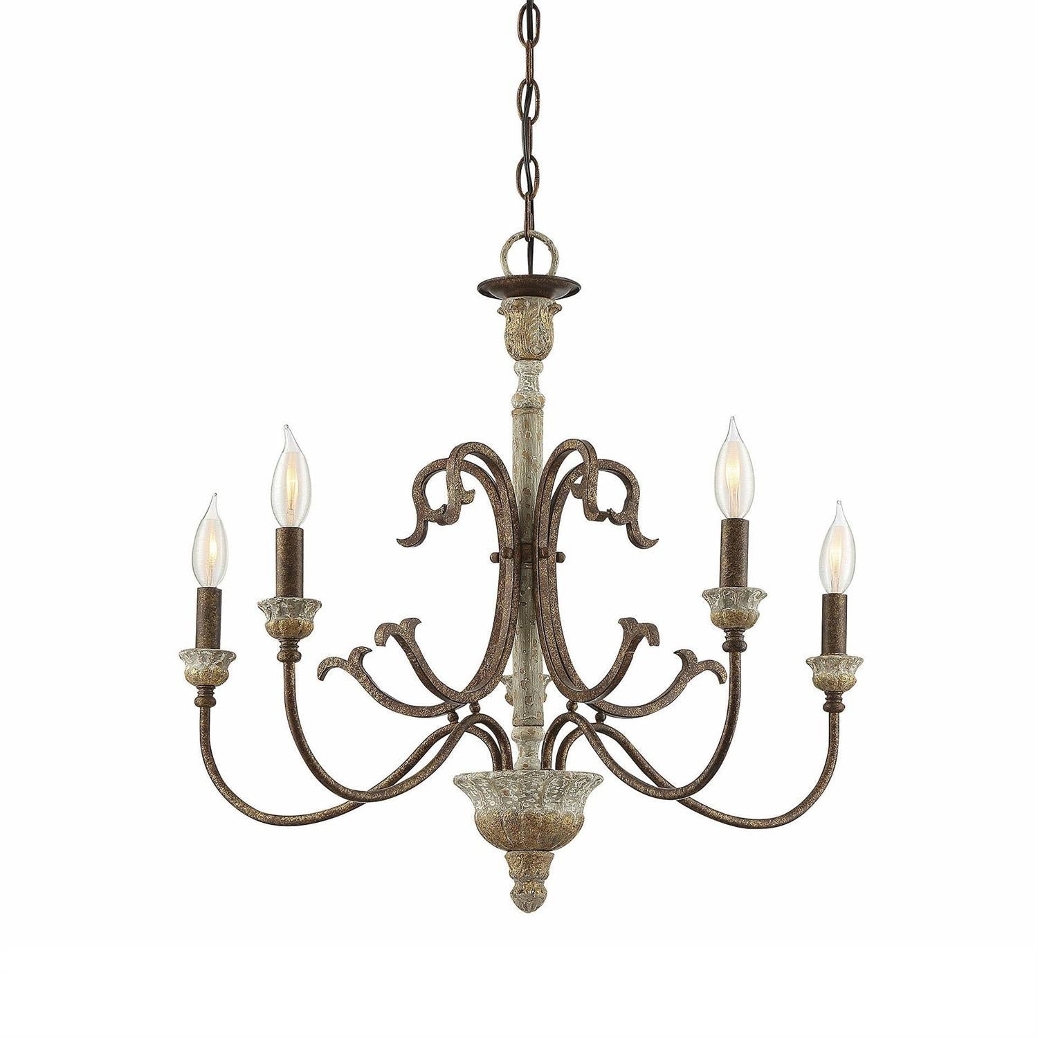 Freyza | Evareth Vintage Industrial Wood Chandelier – Industrial Dining Room Living Room