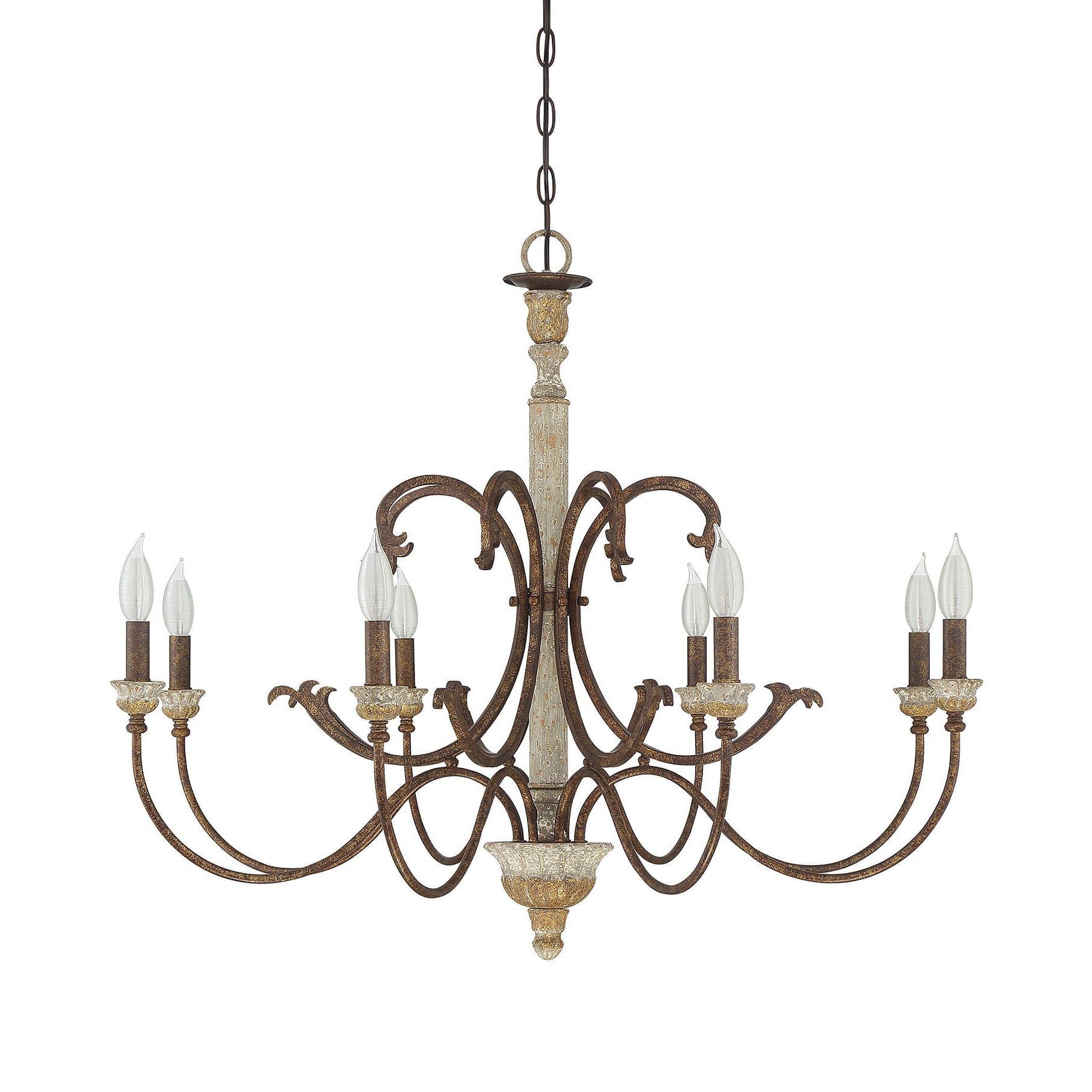 Freyza | Evareth Vintage Industrial Wood Chandelier – Industrial Dining Room Living Room