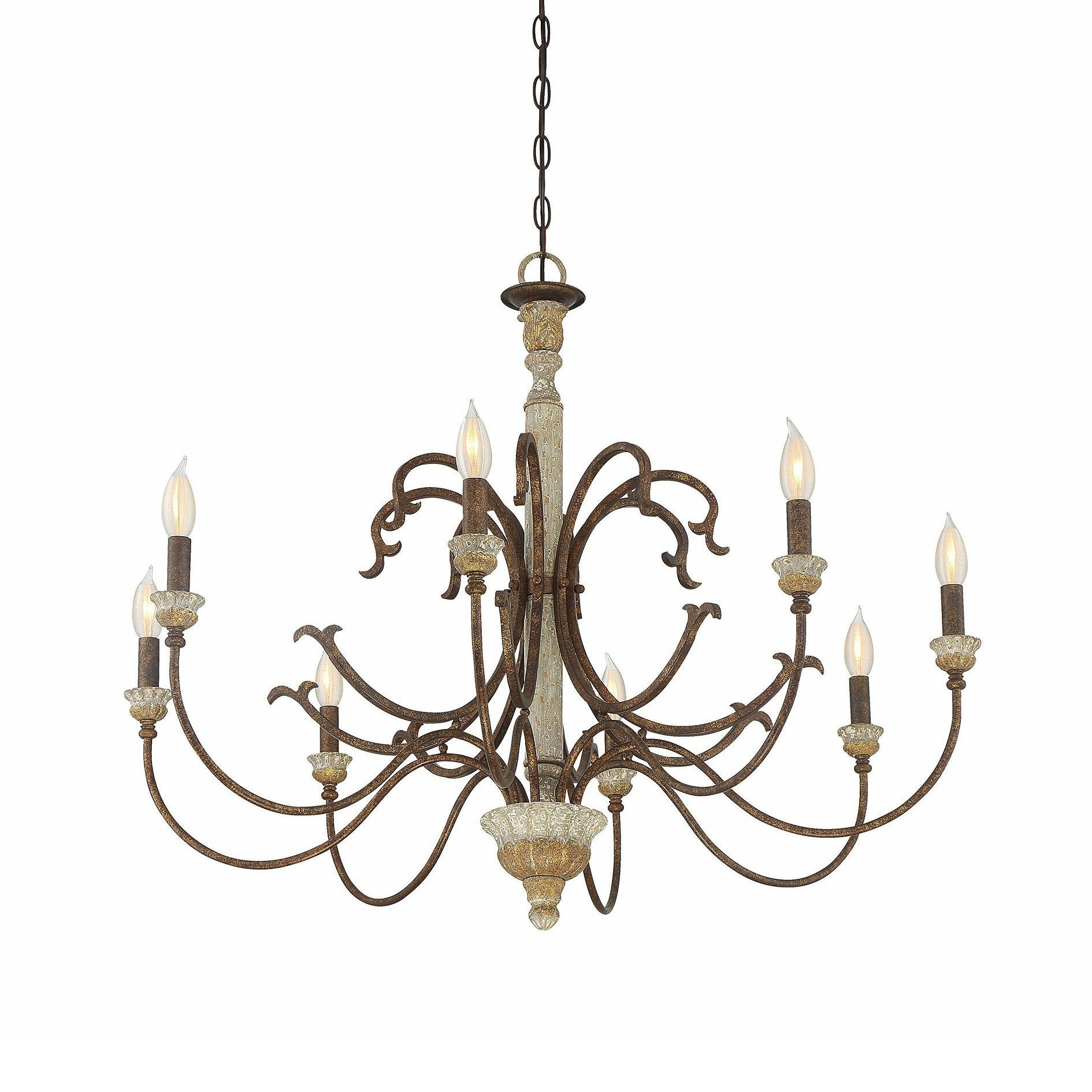 Freyza | Evareth Vintage Industrial Wood Chandelier – Industrial Dining Room Living Room