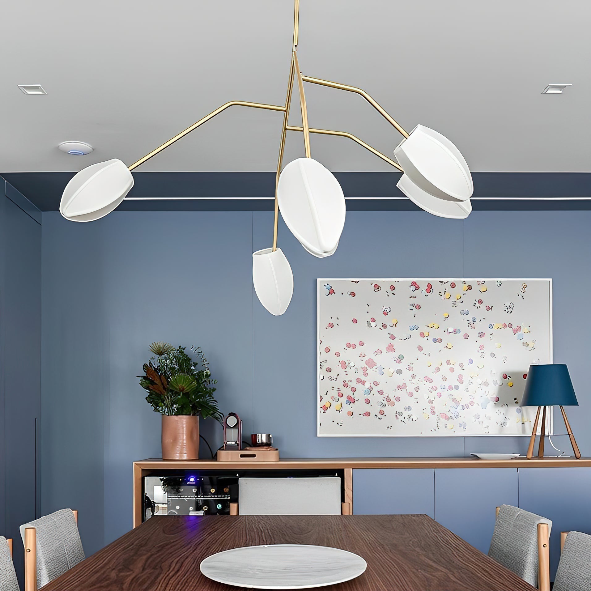 Freyza | Evvinora Vintage-Industriestoff-Kronleuchter – Industrielles Esszimmer, Wohnzimmer
