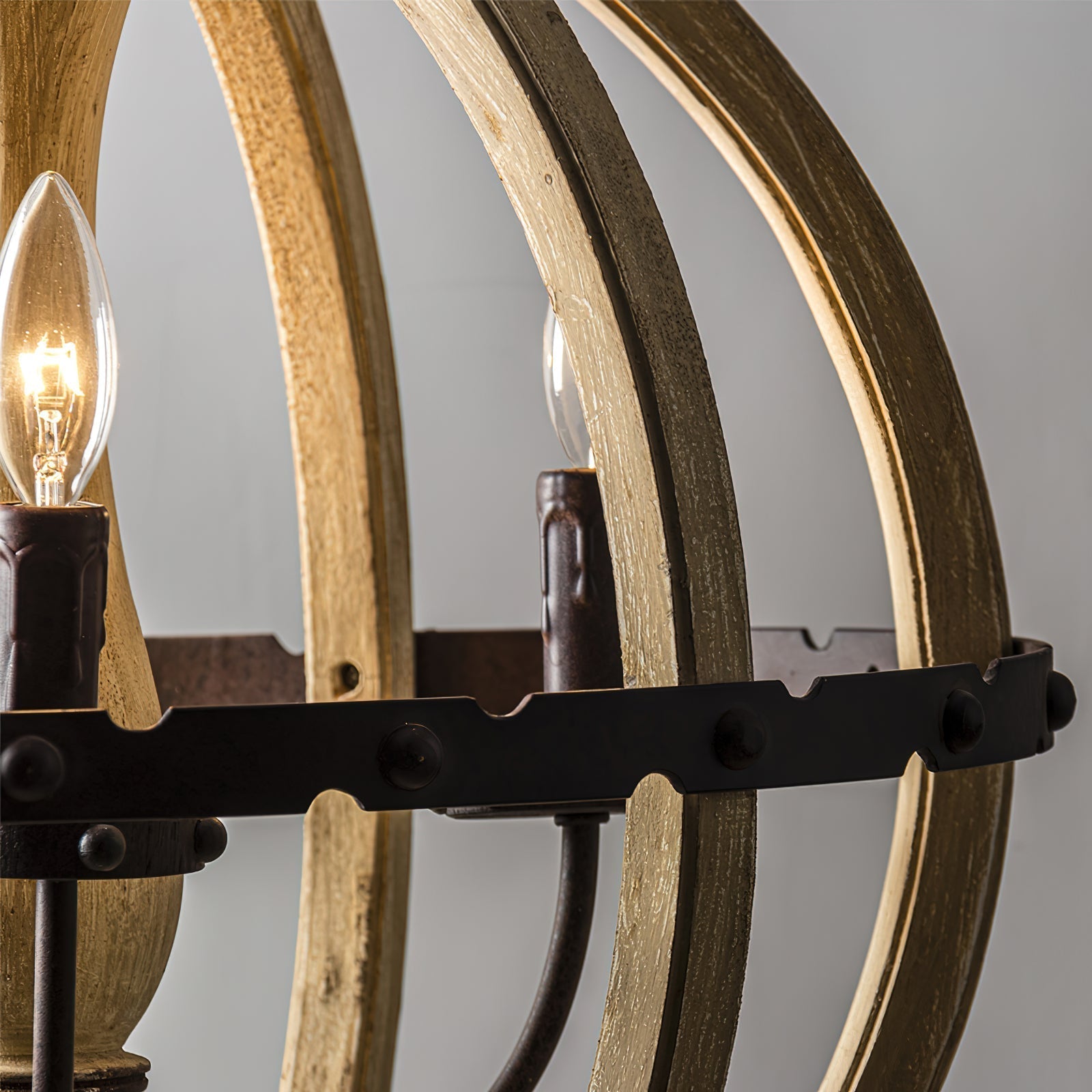 Freyza | Ozorel Vintage-Industrielle Holz-Pendelleuchte – Industrielle Küche, Esszimmer