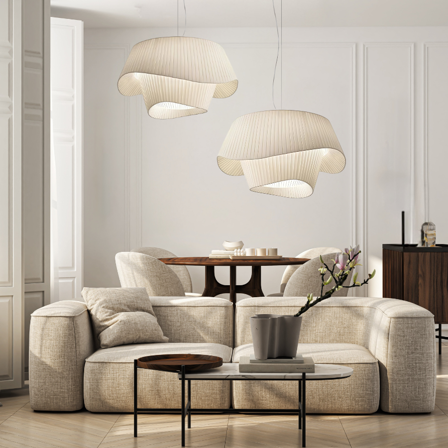 Freyza - SailLight | Modern Minimalist White Acrylic Pendant Fixture