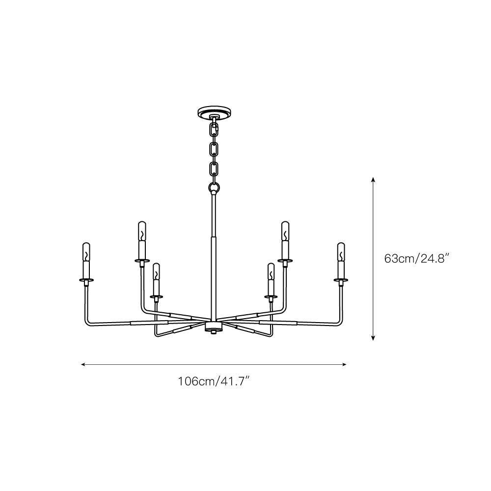Freyza | Blikuvyi Modern Industrial Chandelier – Modern Dining Room Living Room