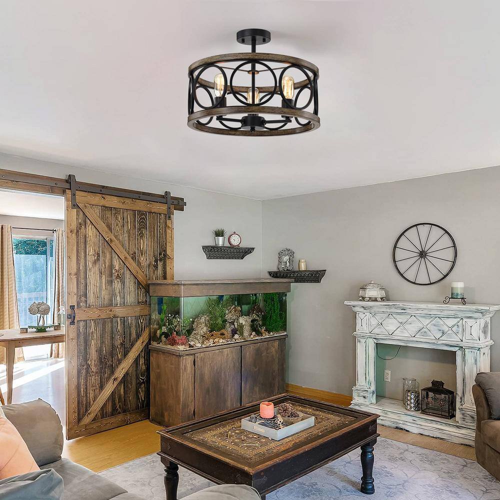 Freyza | Arthaen Vintage-Industriedeckenleuchte – Industrielles Schlafzimmer, Wohnzimmer