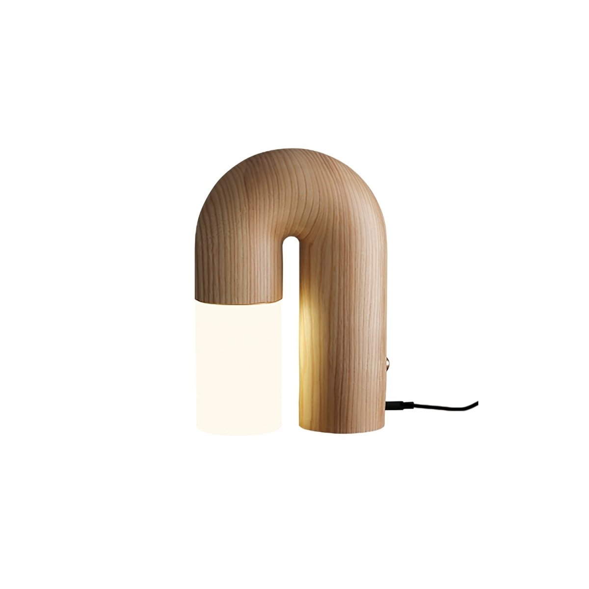 Salot | Elegant Minimalist Wood and Acrylic Table Lamp for Bedside 10