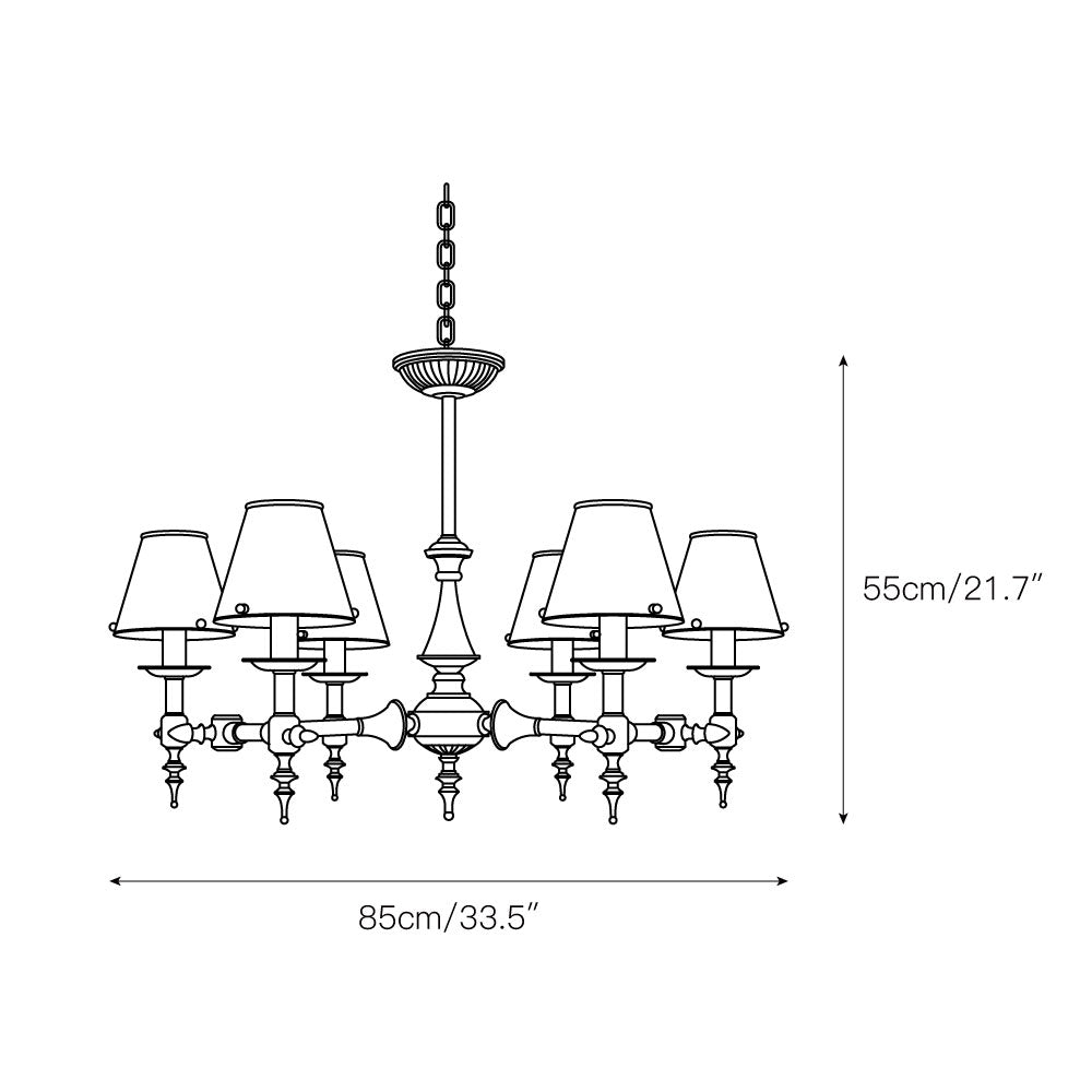 Freyza | Comarion Vintage traditioneller Kronleuchter – Vintage-Esszimmer Wohnzimmer