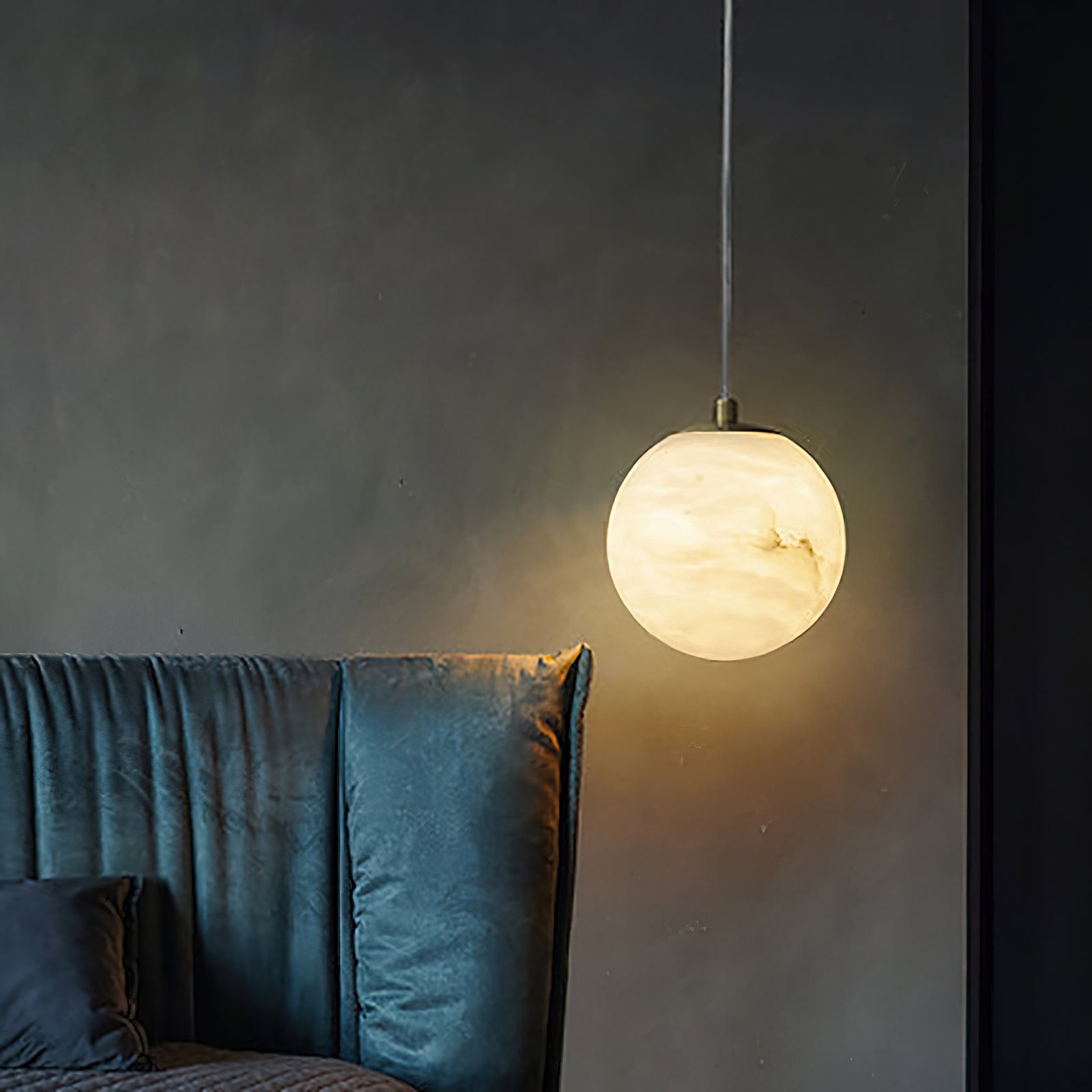 Freyza | Uphaara Alabaster Pendant Pendant Light – Kitchen Dining Room