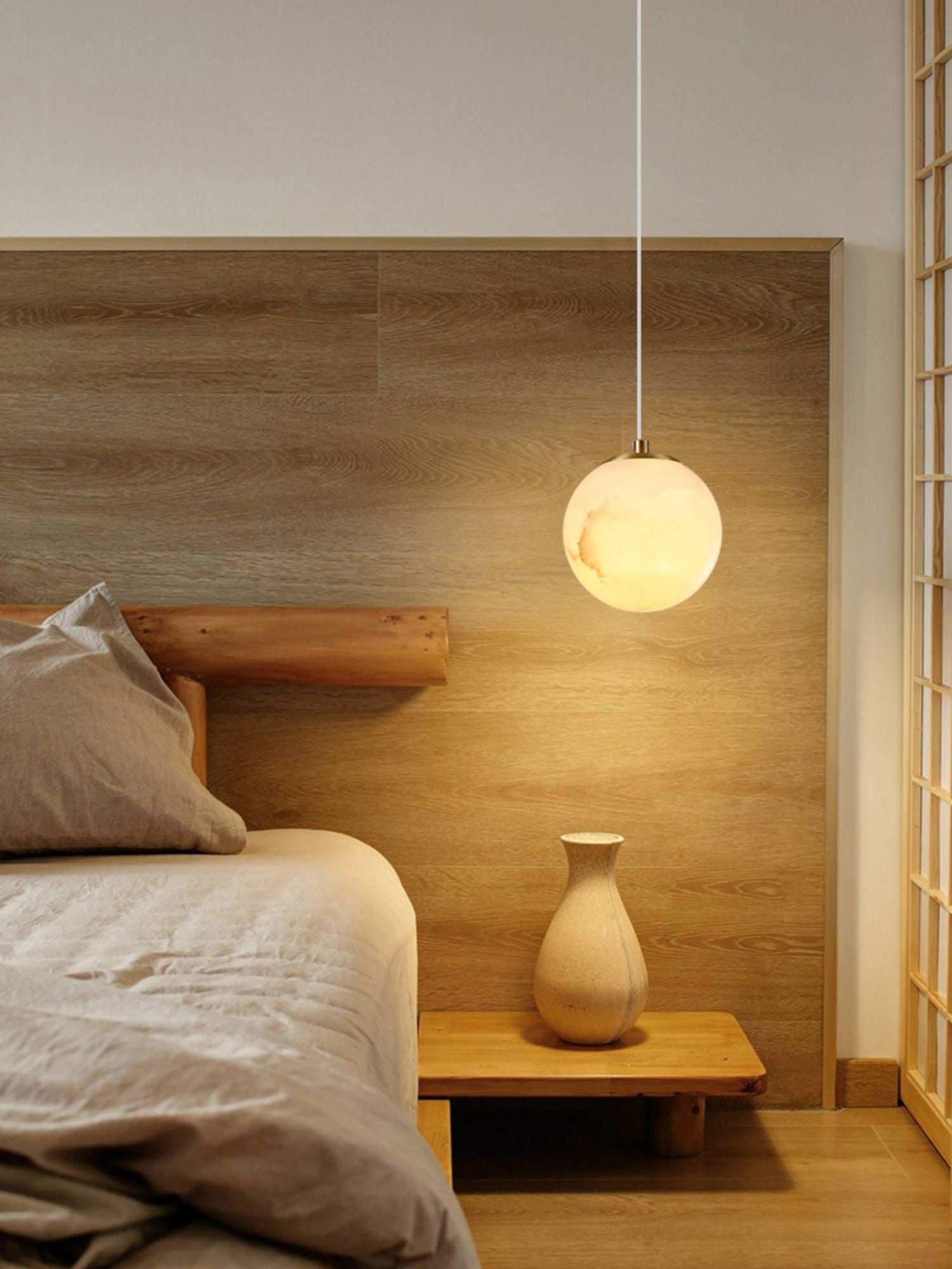 Freyza | Uphaara Alabaster Pendant Pendant Light – Kitchen Dining Room