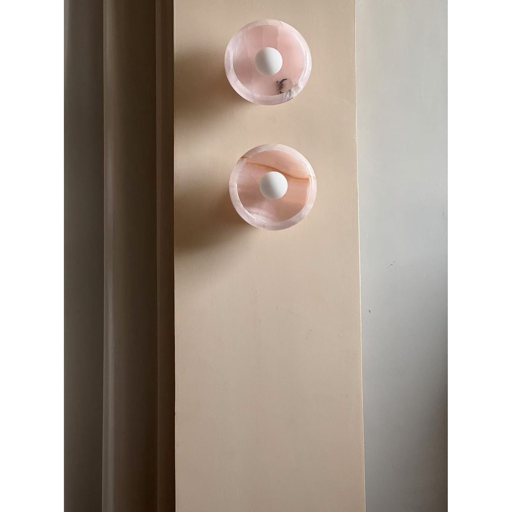 Freyza | Piedra Marble Glass Glass Marble Wall Light – Bedroom Hallway