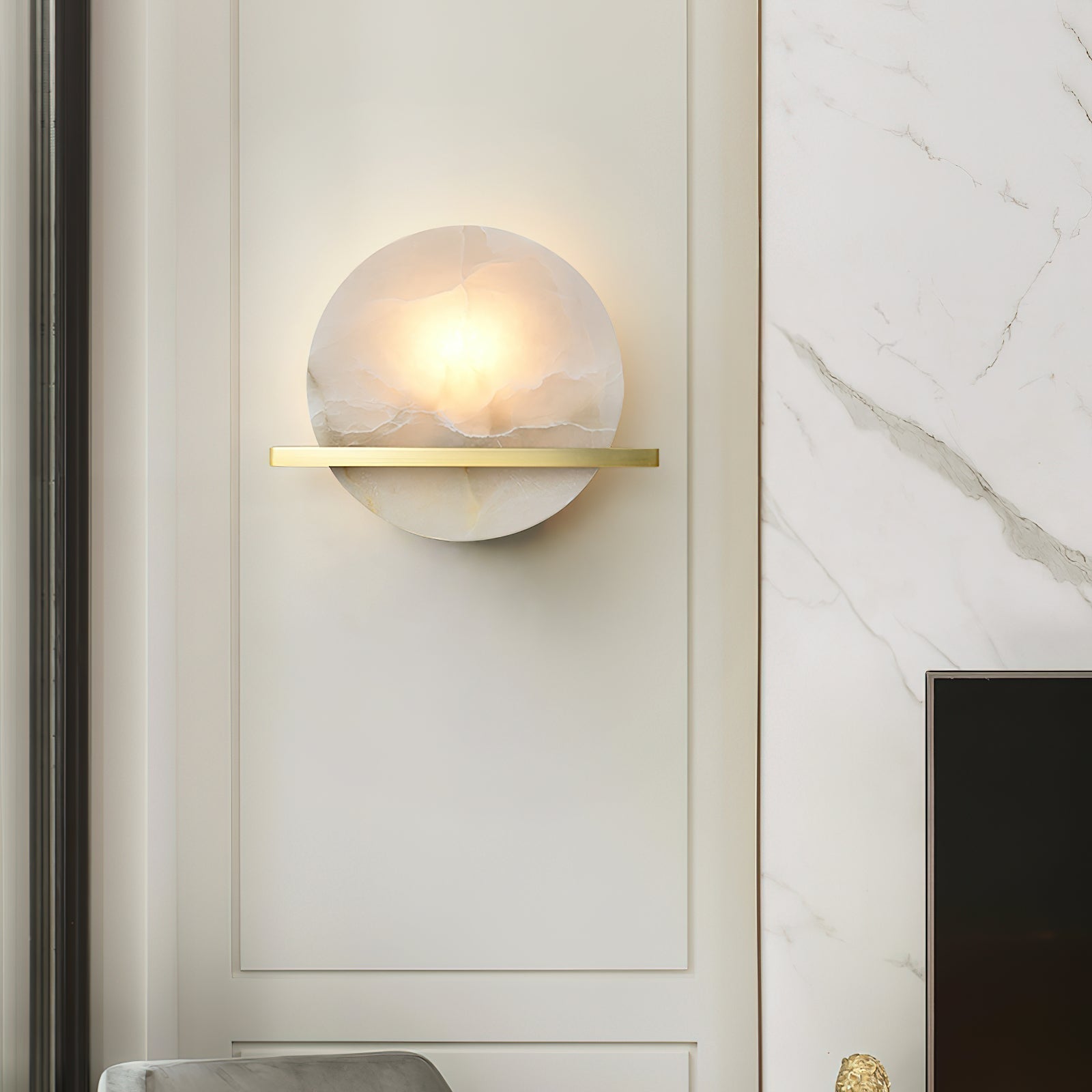 Freyza | Vatalisra Alabaster Wall Wall Light – Bedroom Hallway
