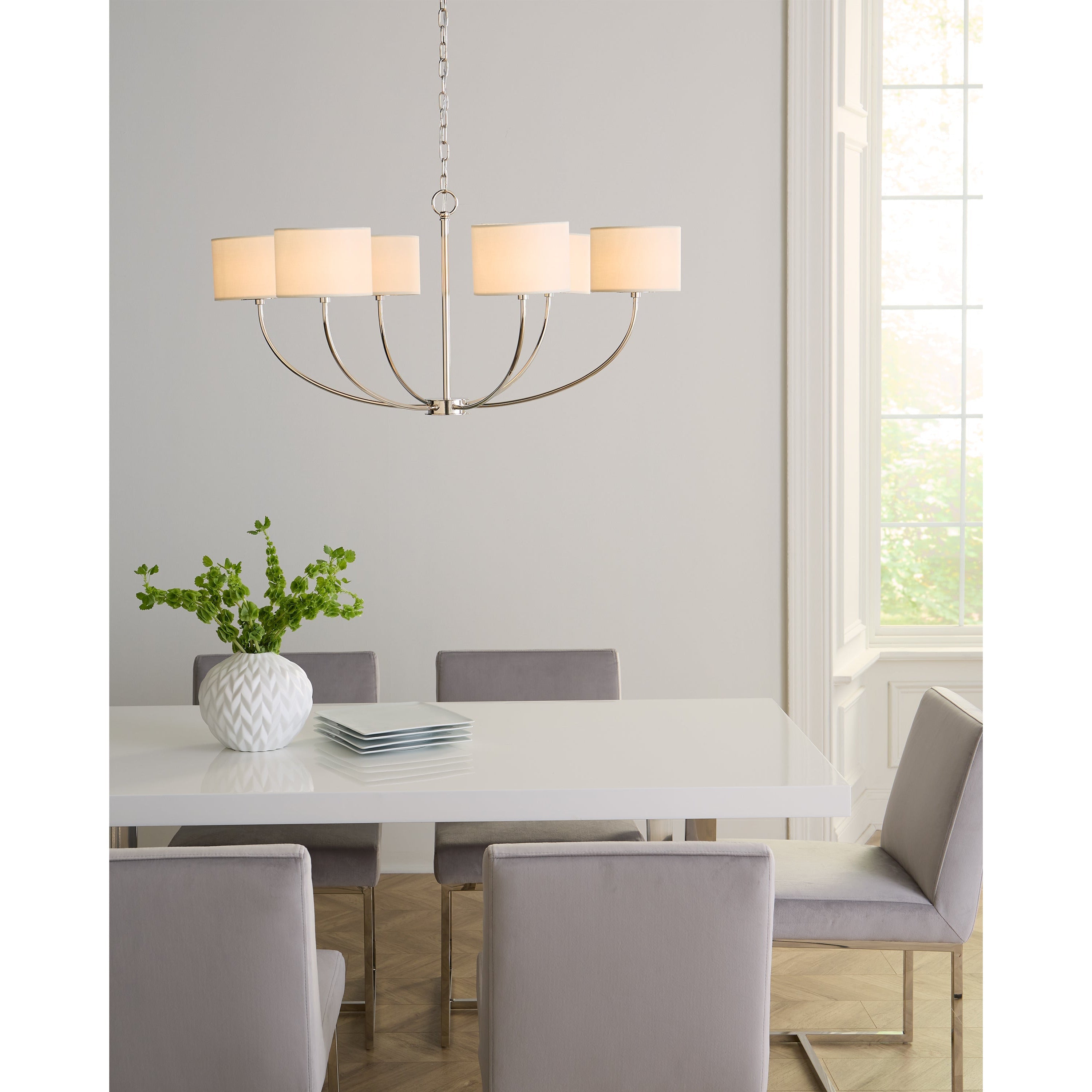 Freyza | Mycaren Vintage-Industrieller Kronleuchter aus Messing und Stoff – Esszimmer und Wohnzimmer im Industriestil